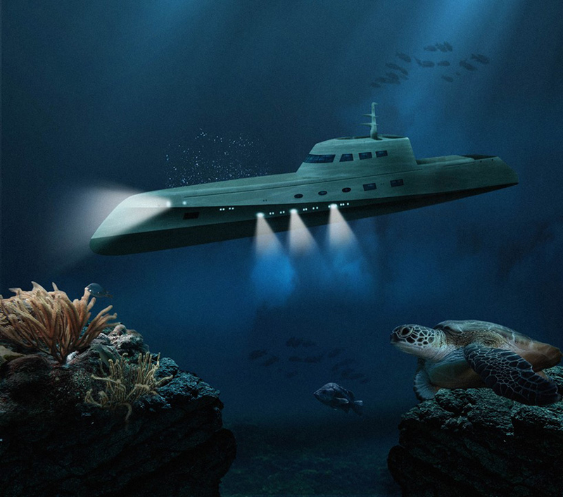 Illustration for article titled A Single Night of Sex on This Luxury Hotel Submarine Costs $390,000